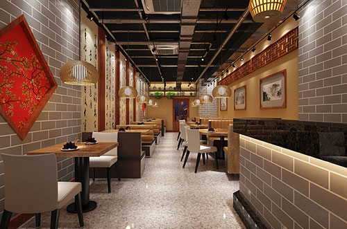 常德传统中式餐厅餐馆装修设计效果图