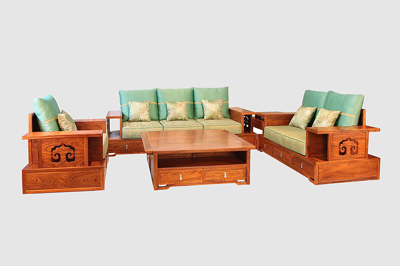 常德中式实木沙发简直太美了
